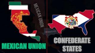 Confederate States Vs Mexican Union / TWTF3 #part1 - HOI4 Timelapse