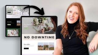 How to redesign a live Squarespace site | NO DOWNTIME  + NO CODE!