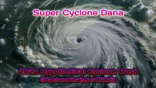 Cyclone Dana Hypothetical Track | The Track Of Hypothetical Cyclone Dana (2024) | Cyclone Dana