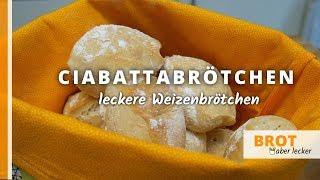 Ciabattabroetchen - leckere Weizenbrötchen