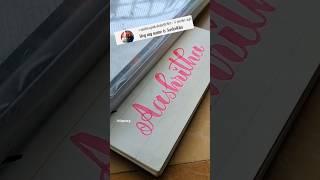 Calligraphy/ brush pen calligraphy/ name request/ alphabet lettering/ daily art @artbyvincy