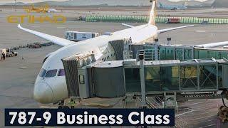 Etihad Airways 787-9 Business Class Seoul Incheon to Abu Dhabi