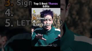 Top 5 Best Thanos Edits (Part 2) | Squid Game 2 #squidgame #squidgame2 #top5