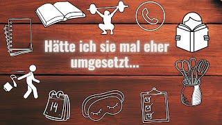 10 Gewohnheiten, die mein Leben verbessert haben | Werde produktiv