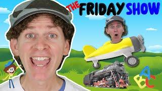 Friday Show with Matt #3 | Transport, Vehicles, and Safari Animals | Dream English Kids Songs