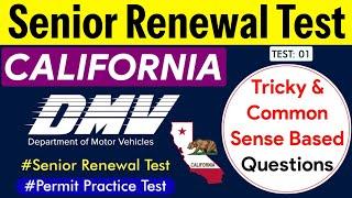 California DMV Senior Renewal Test 2025 | DMV Written Test 2025 #californiadmvtest