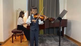 Sora Ikeda plays ABRSM Violin Grade 5 exam, Irene Chan piano accompaniment