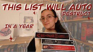 This List will Auto Destruct in a Year || Beatriz's Book Nook