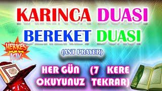 Karınca duası dinle Bereket duası dinle Rızık duası dinle 7 Kere Bol rızık için Herkes için Dua