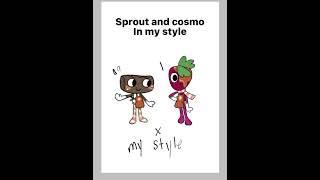 Sprout and Cosmo in my style#fypシ゚#dandysworld#roblox#Cosmo#sprout#digitalart