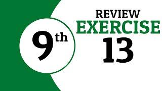 Review Exercise 13 - 9th Class Math | Waqas Nasir