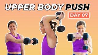 Stronger 25 Day 7: 25-Minute Chest, Shoulders + Triceps Workout