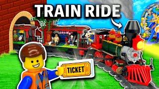 I built a LEGO Train THEME PARK...