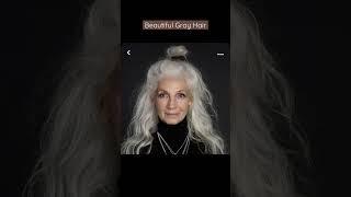 Gorgeous Gray hair over50. 중년 헤어스타일#over50style #lookbook #중년헤어#aging#aginggood