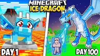 I Survived 100 Days as an ICE DRAGON in Minecraft