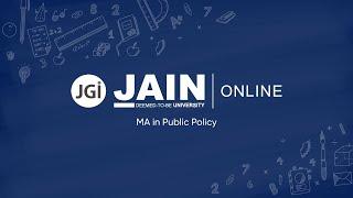 MA in Public Policy: Environmental Governance  #JAINOnline #italladdsup