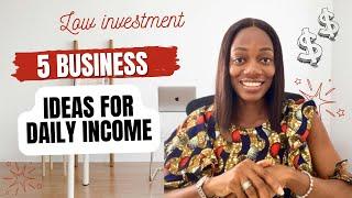 TOP 5 PROFITABLE BUSINESS IDEAS ₦100,000($100) OR LESS CAN START IN 2024 | BUSINESS IDEAS IN NIGERIA