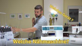 Welche Maschinen fürs Nähen? Nähmaschine, Overlocknähmaschine, Bügelstation, Coverlock