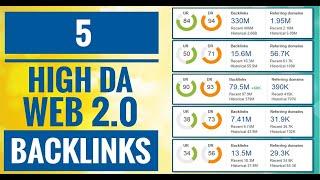 5 High DA Web 2 0 Backlinks || SEO Tutorial || Hashtag Backlinks