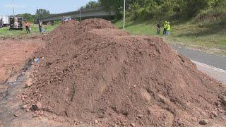 Gas tanker rollover continues to impact traffic on I-84 as environmental cleanup continues