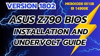 i9 14900k Intel Final Microcode 1802 - 0x12B  BIOS Installation, Tuning and Undervolt Guide 