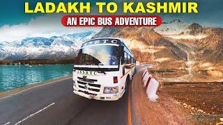 LEH TO SRINAGAR Via Kargil, Drass & Zojila Pass - JKRTC Bus Journey | Himbus