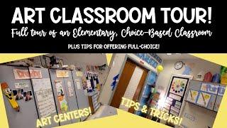 Elementary Art Classroom Tour! | Choice-Based Art Education