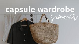 summer capsule wardrobe ️ midsize + minimal pieces