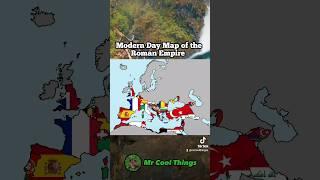 Modern Day Map of the Roman Empire #shorts #geography #history #maps #mapping #romanempire