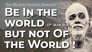 655. Bhagavan Ramana Satsang - Be in the world but not of the world!