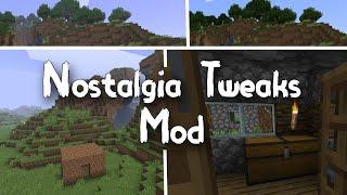 Relive the Glory Days in Modern Minecraft with the Nostalgia Tweaks Mod!