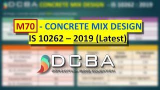 Lec 17 - High Strength Concrete Mix Design - IS 10262 : 2019 (Latest Revision) - M70