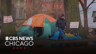 Chicago city officials offering housing resources at encampment in Gompers Park