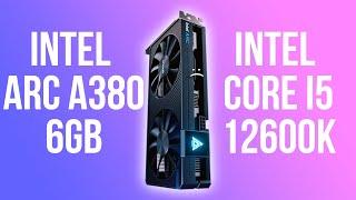 Intel i5 12600k + Intel Arc A380 6GB - Cyberpunk 2077  Gameplay