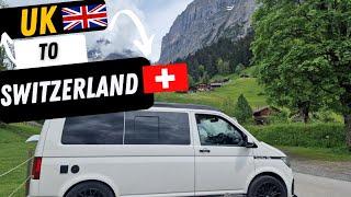 European trip UK to Switzerland: Van Life in Grindelwald Camping Gletscherdorf