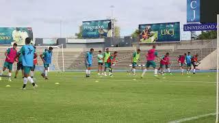 Entrenamiento en el estadio olímpico Benito Juárez