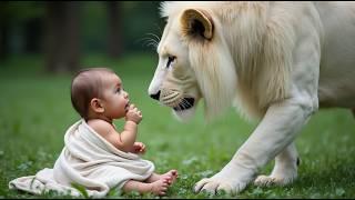 Rescue story:baby miraculously saved from lion; paw SOS