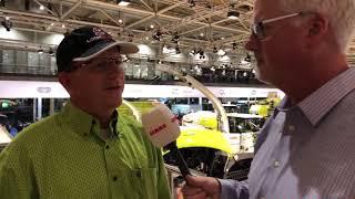 Mike Lessiter from Farm Equipment Magazine interviews Ry Rankin from Loanstar Ag at Agritechnica.