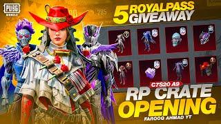 C7S20 A9 RP Crate opening | Royal Pass Giveaway |  PUBG MOBILE 