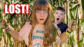 We GOT LOST in a GIANT CORN MAZE at the Pumpkin PATCH!