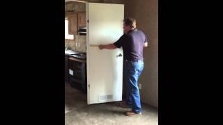 How to measure mobile home interior door.