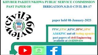 kpsc irrigation sdo civil engineering test