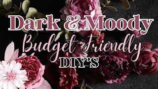 Dark & Moody DIY's with Budget Friendly Items