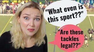 New Zealand Girl Reacting to College American Football Biggest Hits 2018-2019