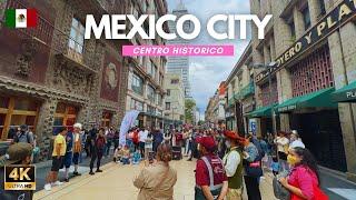 4K WALK MEXICO CITY Centro Histórico virtual walk CDMX Documentary TRAVEL guide 