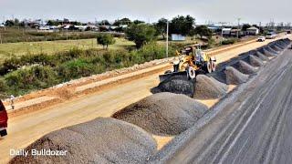 OMG!!!Motor Grader Clearing Skill , Longest Clearing Gravel Making New Road (Part2)