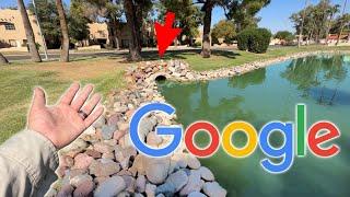 Fishing HIDDEN Ponds Using Google Maps! (Insane)