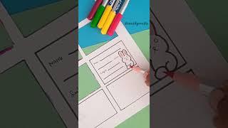 Homemade Note book labels | paperwork #drawing #shorts #youtubeshorts