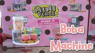 Miniverse Appliances Peach Boba Milk Tea Machine!!