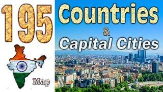 195 Country Name and Capital Name list | Countries and Capital | General Knowledge | All Country Map